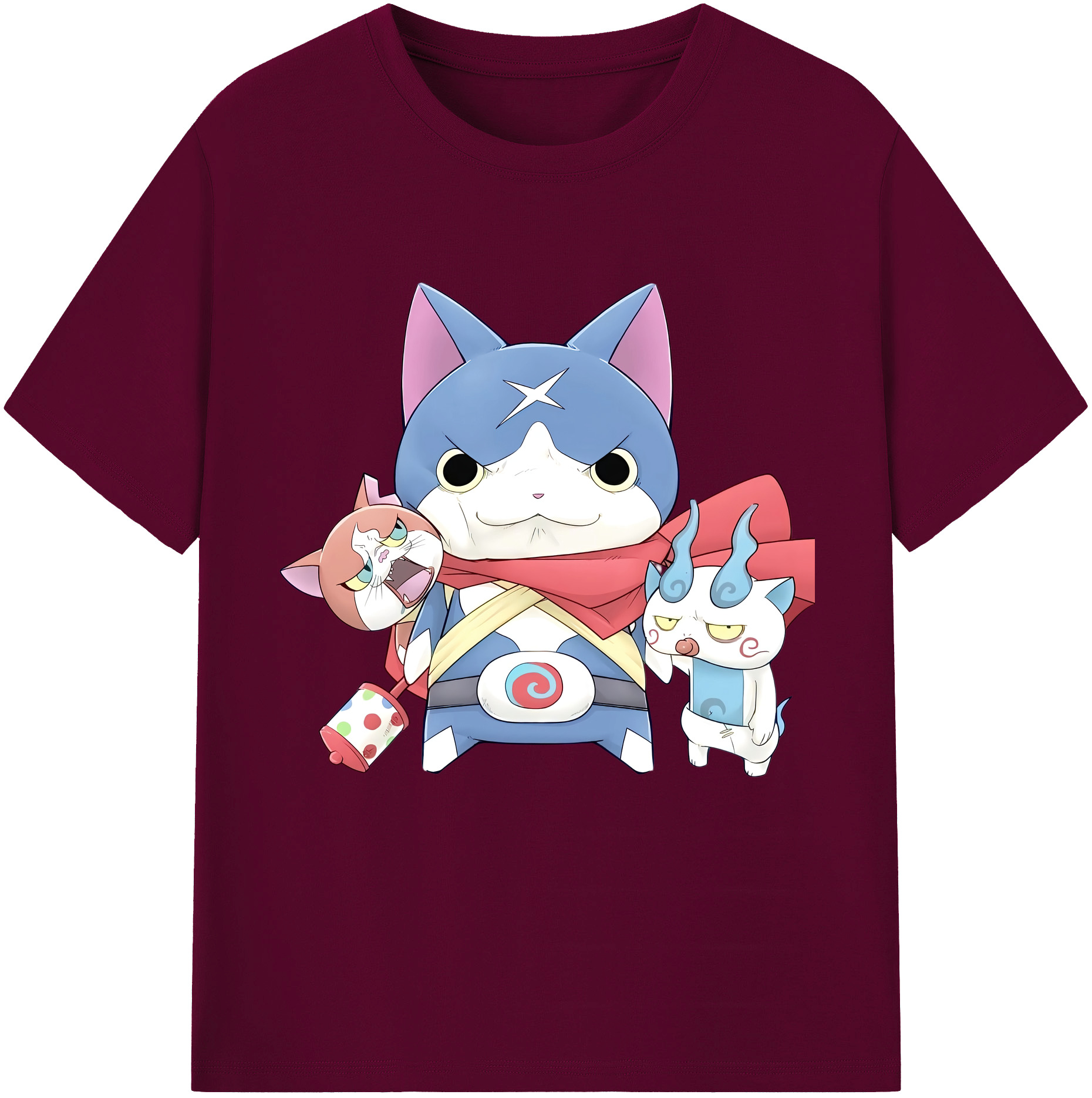（画像用） 妖怪ウォッチ Yo-kai Watch レディースカジュアルプリントTシャツ（綿100％）